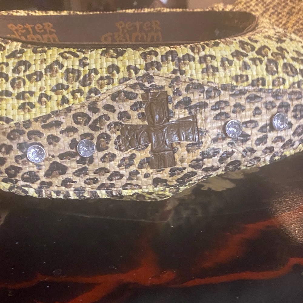 Peter Grimm Leopard Print Hat With Rhinestone Acc… - image 7